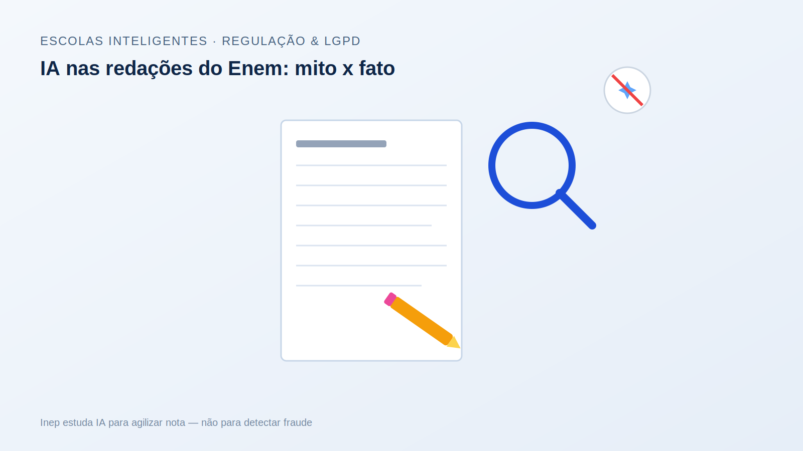 IA nas redações do Enem e vestibulares: o que a escola precisa saber antes do próximo simulado