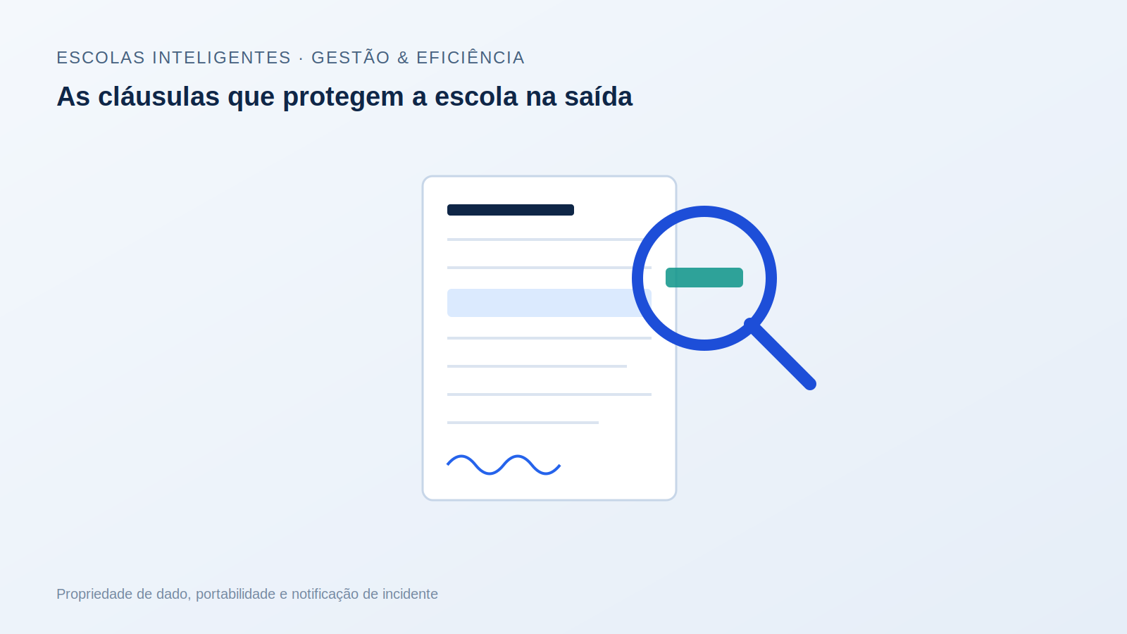 Como negociar contrato com fornecedor de IA: as cláusulas que protegem a escola na saída