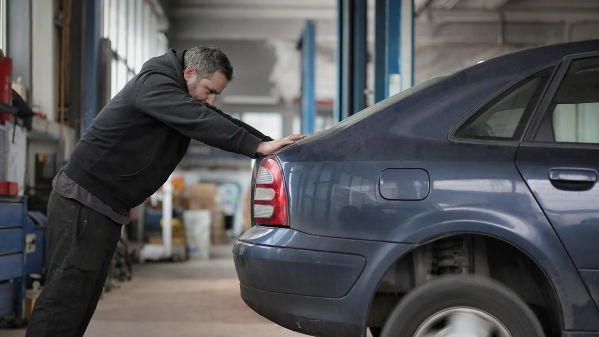 O teste de empurrar o carro não fecha diagnóstico de amortecedor — mas quase toda oficina para nele